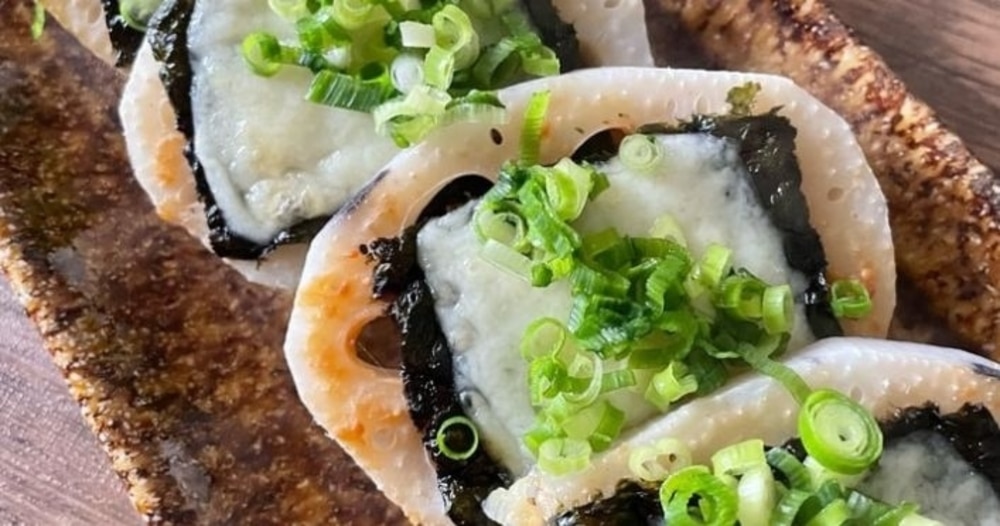 優秀レシピ(5)お酒に合う!レンコンの味噌海苔チーズ焼き